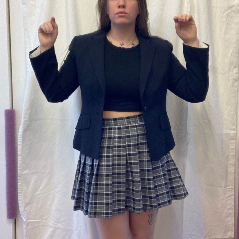 Anne Taylor Structured Black Blazer